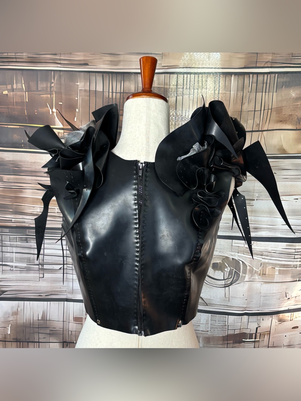 Vesperi Designs Avant Garde Sculptural Corset Top Medium Gothic Cyberpunk Corset - Picture 8 of 16
